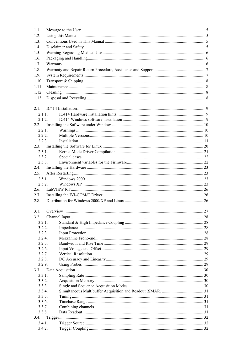 Agilent Technologies DC152 User Manual | Page 3 / 55