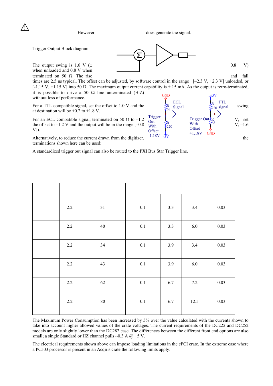 Electrical | Agilent Technologies DC152 User Manual | Page 35 / 55