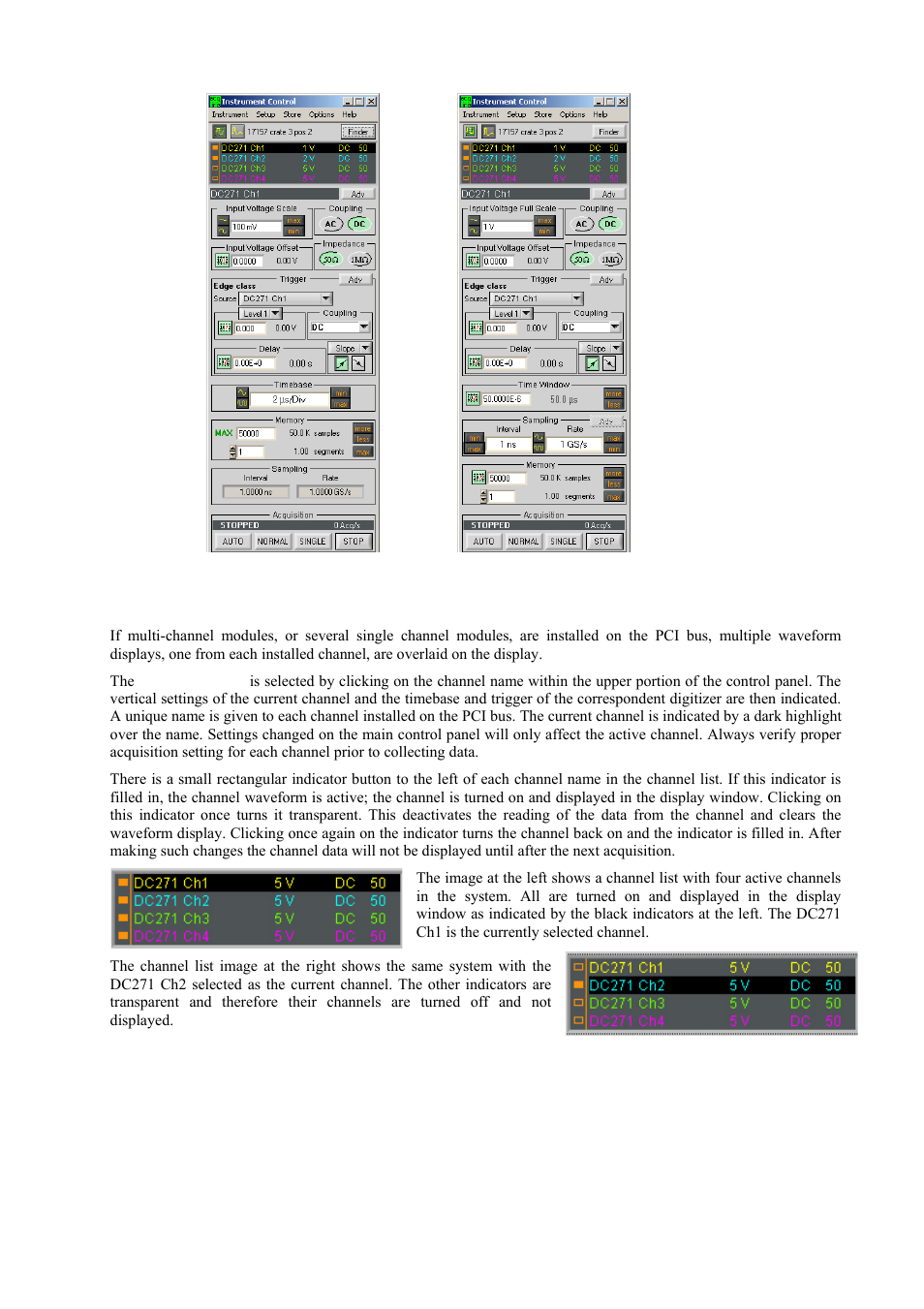 Displaying multiple traces | Agilent Technologies DC152 User Manual | Page 40 / 55