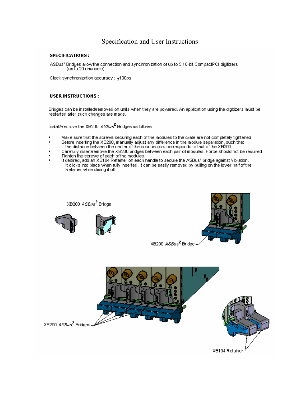 Appendix a: asbus2 for compactpci/pxi digitizers, Appendix a: asbus, For compactpci/pxi digitizers | Agilent Technologies DC152 User Manual | Page 53 / 55