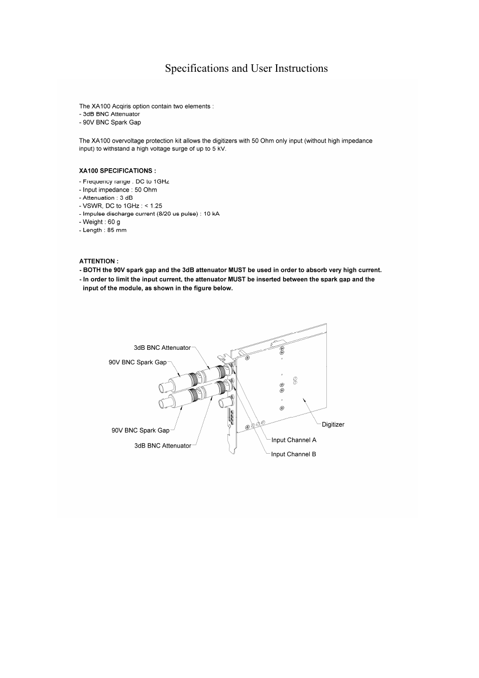 Appendix c: xa100 bnc input overvoltage protection | Agilent Technologies DC152 User Manual | Page 55 / 55