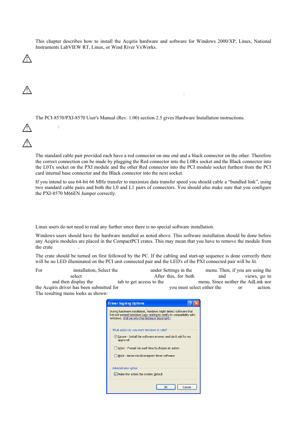 Installation, Ic414 installation, Ic414 hardware installation hints | Ic414 windows software installation, Ter 2, Installation , co | Agilent Technologies DC152 User Manual | Page 9 / 55