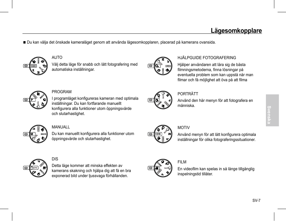 Lägesomkopplare | Samsung L201 User Manual | Page 56 / 146