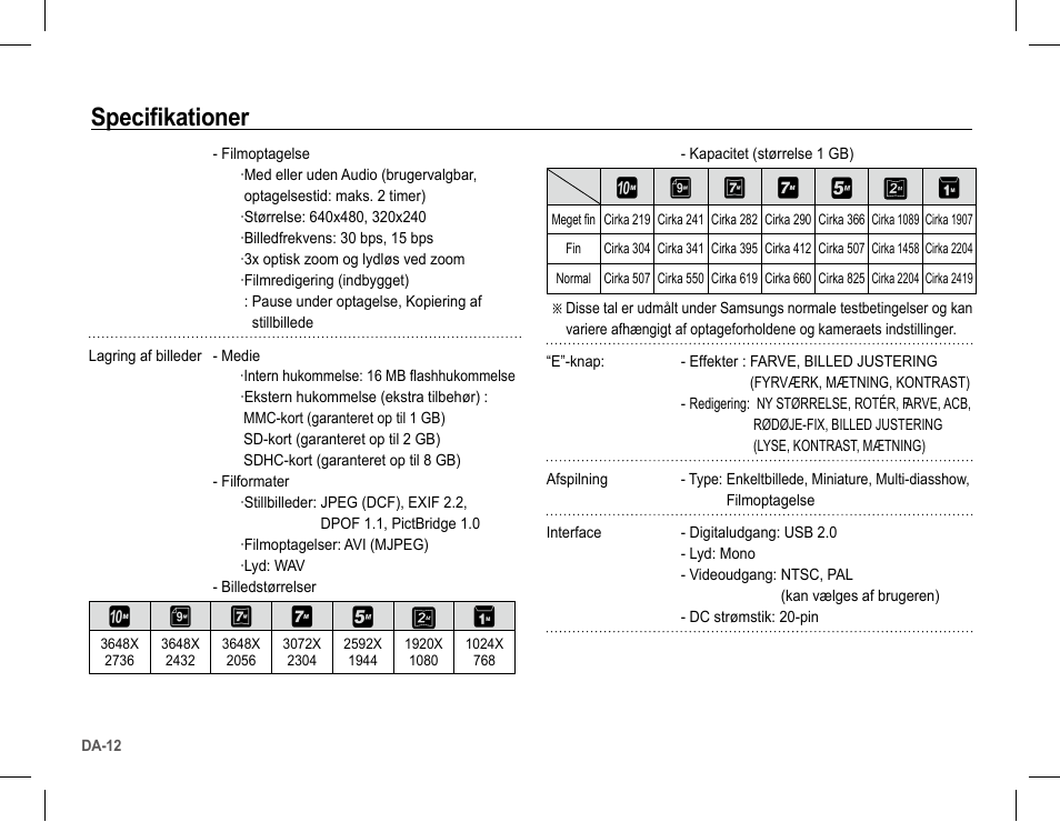 Specifikationer | Samsung L201 User Manual | Page 77 / 146