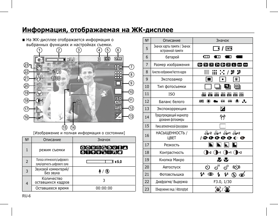 Информация, отображаемая на жк-дисплее | Samsung L201 User Manual | Page 87 / 146