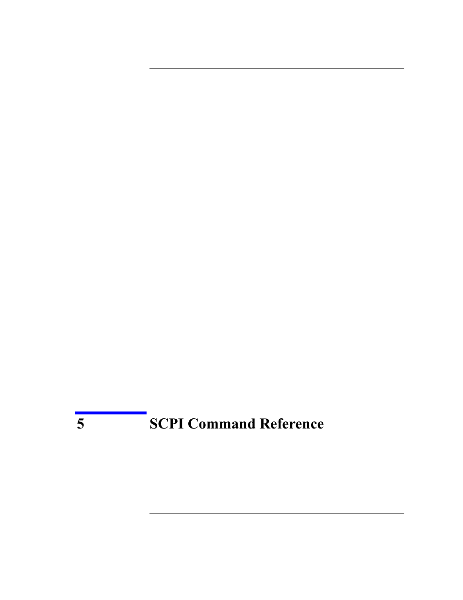 5 scpi command reference, Scpi command reference | Agilent Technologies B2201A User Manual | Page 127 / 234
