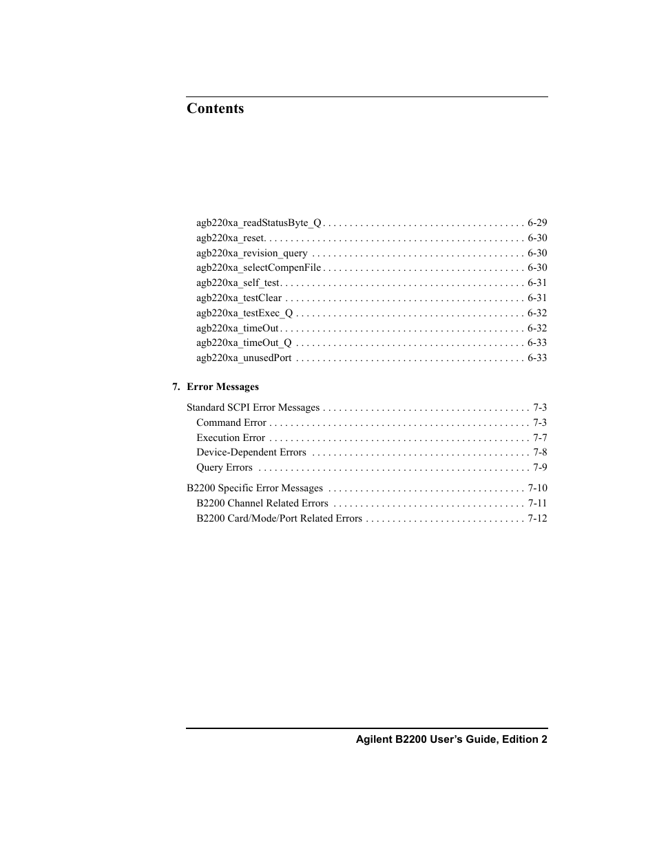 Agilent Technologies B2201A User Manual | Page 16 / 234