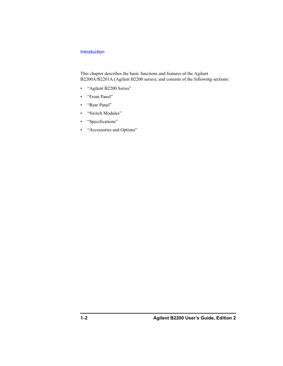 Agilent Technologies B2201A User Manual | Page 18 / 234