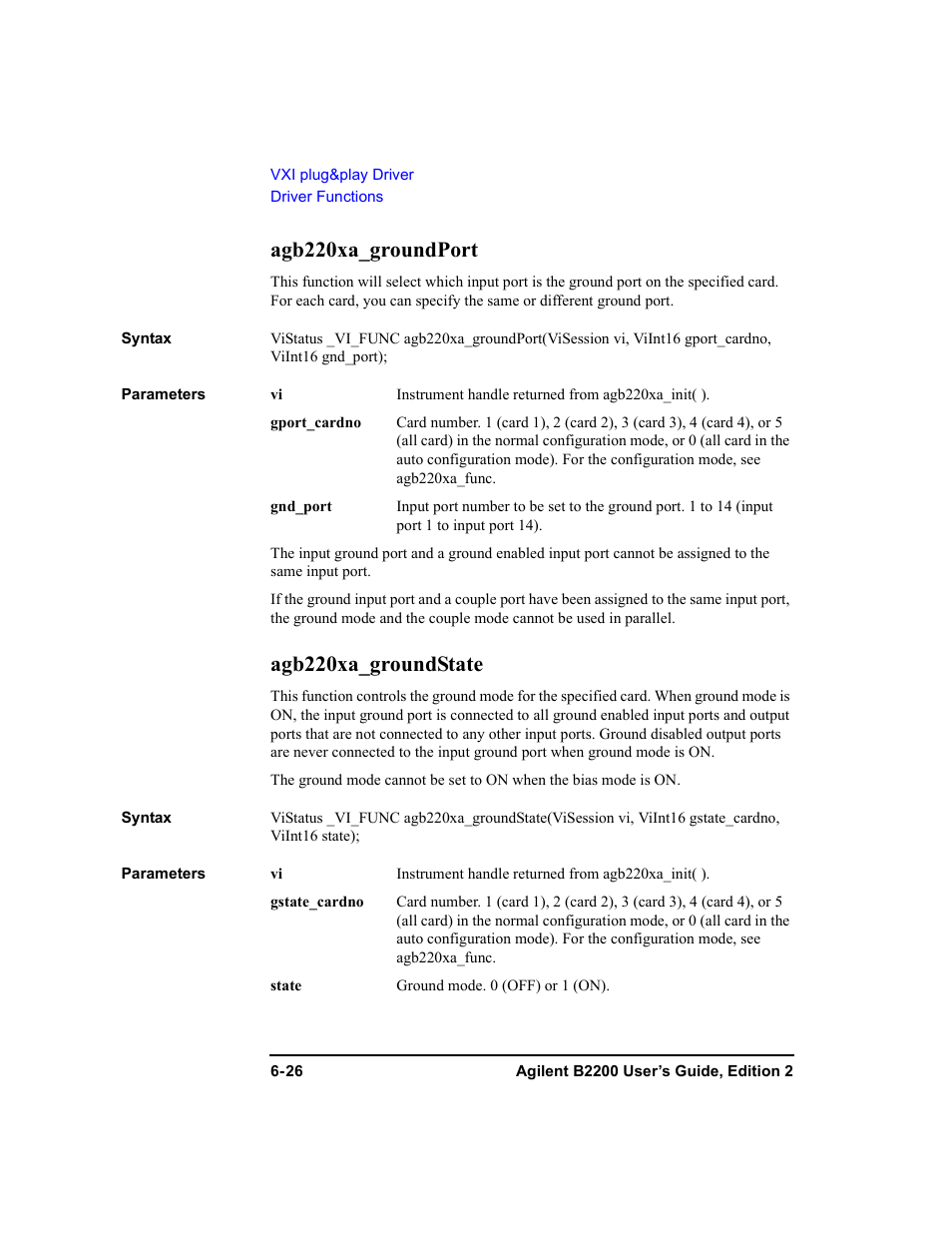Agb220xa_groundport, Agb220xa_groundstate, Agb220xa_groundport -26 agb220xa_groundstate -26 | Agilent Technologies B2201A User Manual | Page 212 / 234