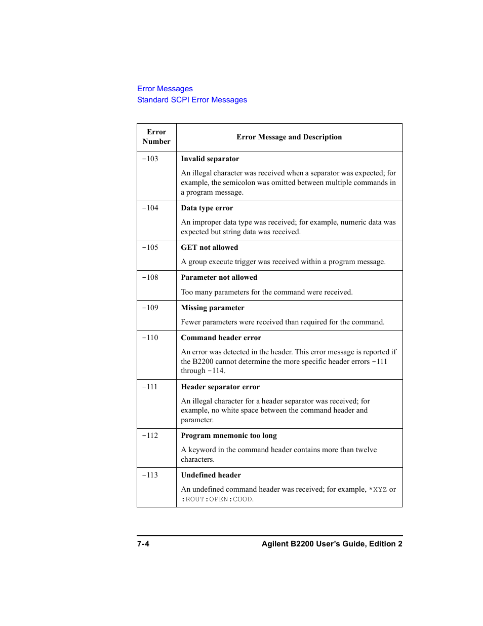 Agilent Technologies B2201A User Manual | Page 224 / 234