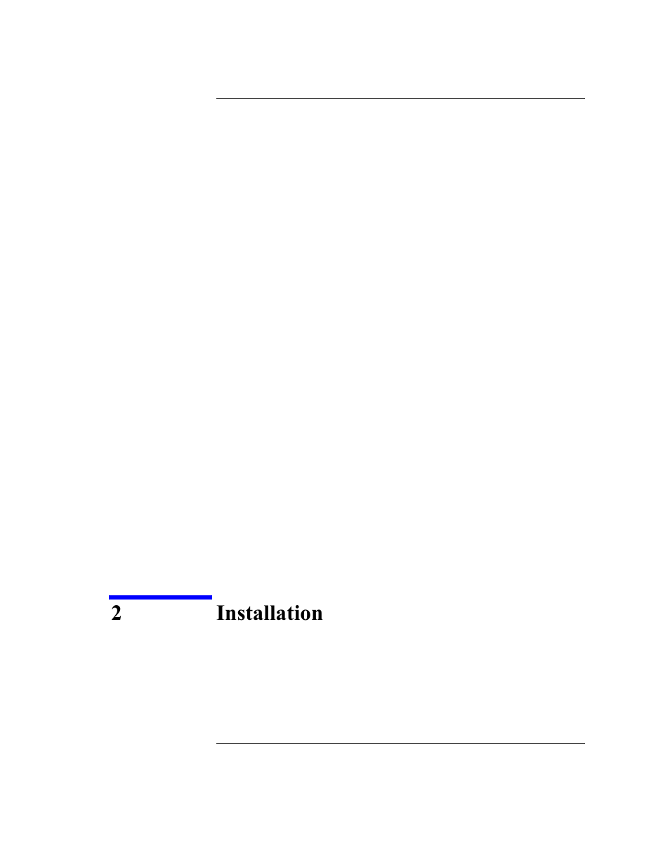 2 installation, Installation | Agilent Technologies B2201A User Manual | Page 35 / 234