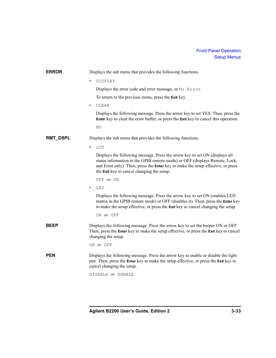 Agilent Technologies B2201A User Manual | Page 93 / 234