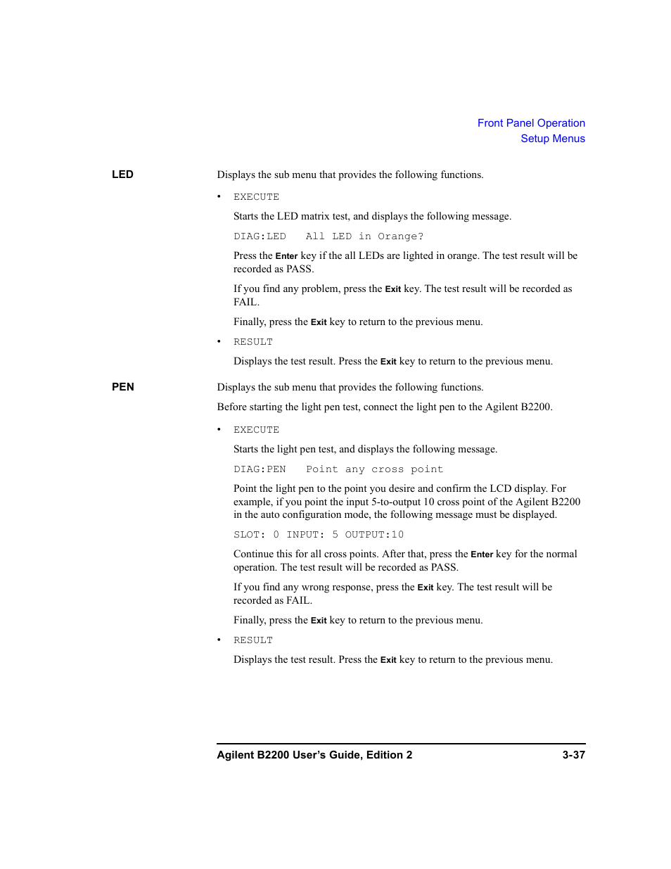 Agilent Technologies B2201A User Manual | Page 97 / 234