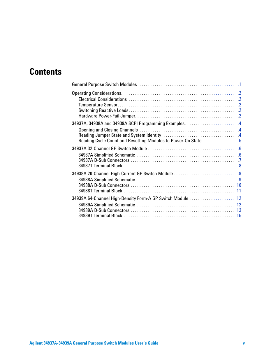 Agilent Technologies 34939A User Manual | Page 5 / 24