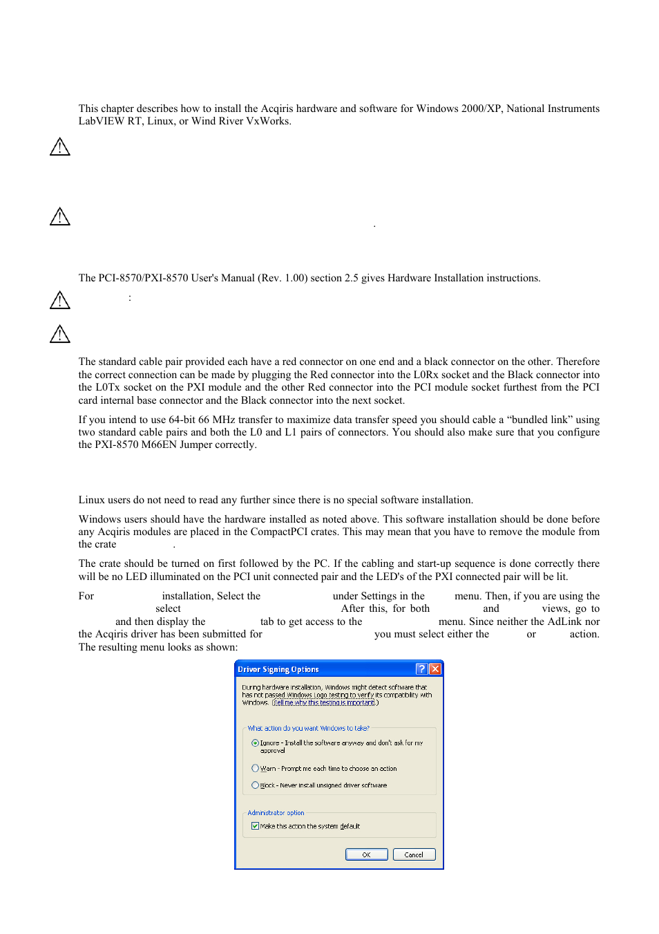 Installation, Ic414 installation, Ic414 hardware installation hints | Ic414 windows software installation, Ter 2, Installation , co | Agilent Technologies DP211 User Manual | Page 10 / 66