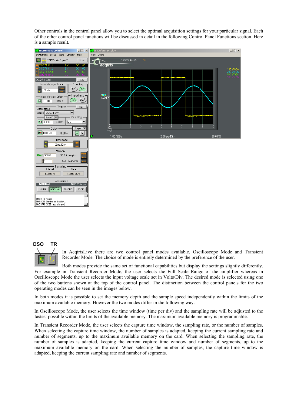 Control panel and functions, Control panel mode | Agilent Technologies DP211 User Manual | Page 42 / 66