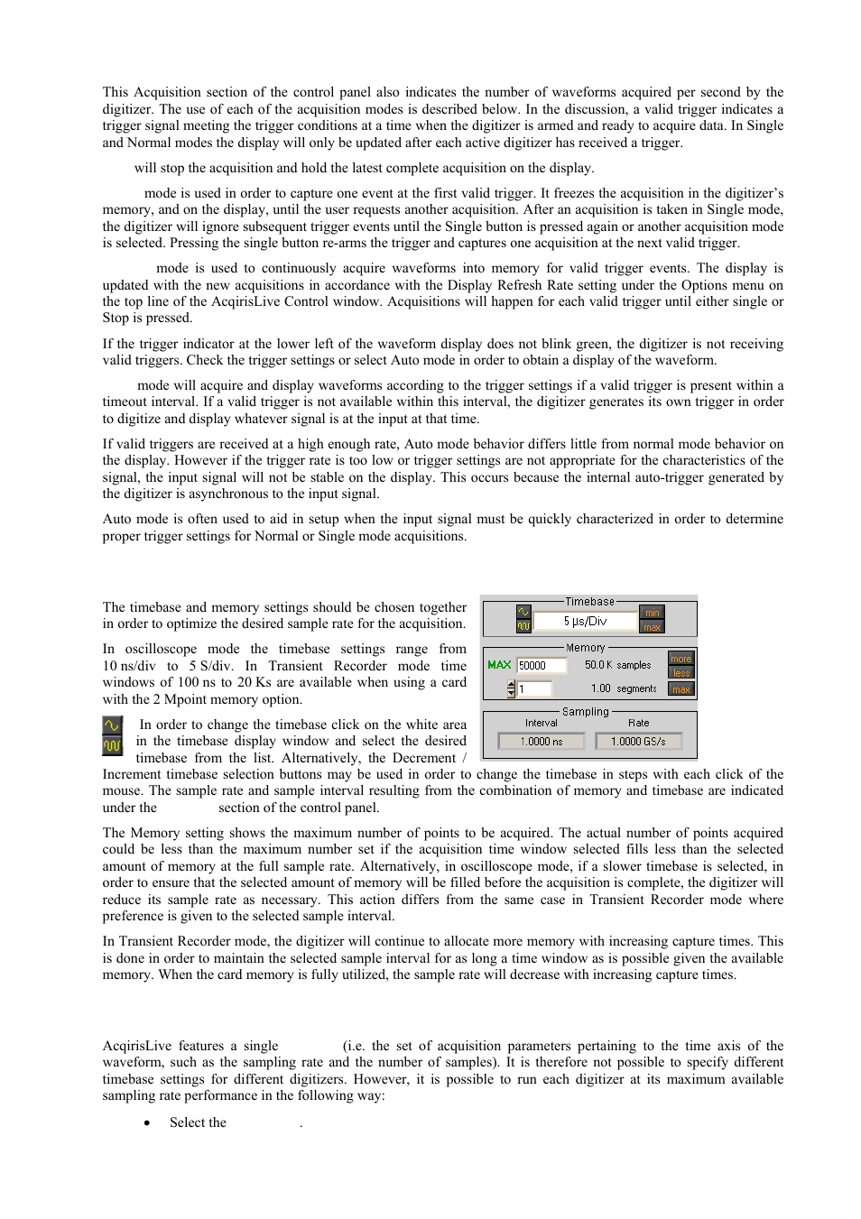 Timebase and memory | Agilent Technologies DP211 User Manual | Page 46 / 66