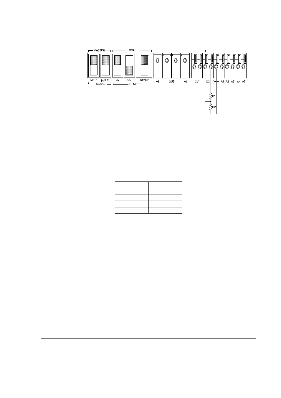 Remote resistor programming, constant current | Agilent Technologies E3614A User Manual | Page 45 / 47