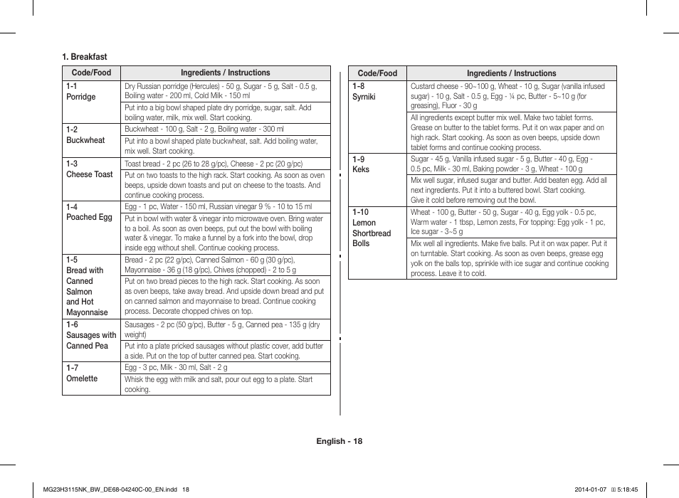 Samsung MG23H3115NW User Manual | Page 18 / 42