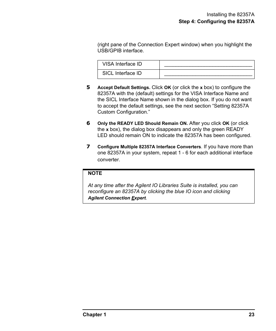 Agilent Technologies USB/GPIB Interface Converter 82357A User Manual | Page 23 / 70