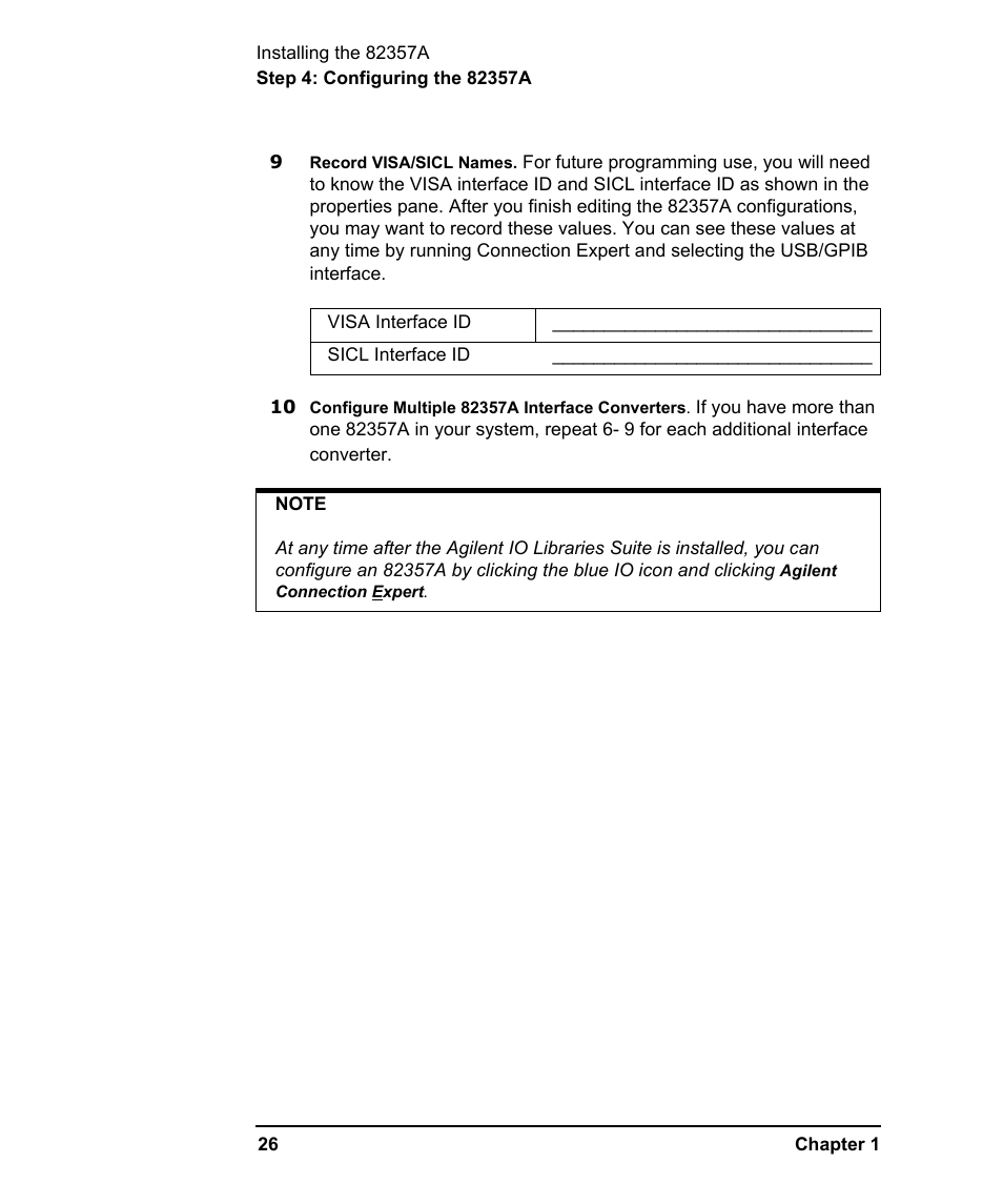 Agilent Technologies USB/GPIB Interface Converter 82357A User Manual | Page 26 / 70