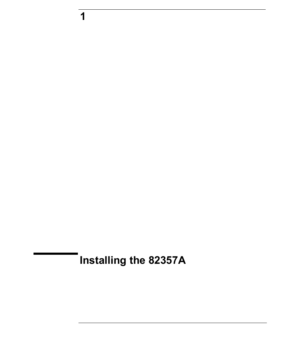 1 installing the 82357a, Chapter 1 - installing the 82357a | Agilent Technologies USB/GPIB Interface Converter 82357A User Manual | Page 5 / 70