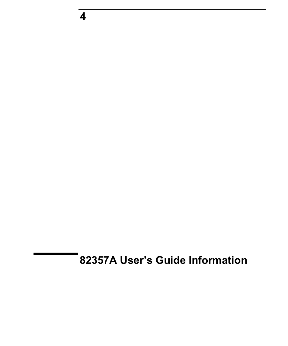 4 82357a user’s guide information, Chapter 4 - 82357a user’s guide information | Agilent Technologies USB/GPIB Interface Converter 82357A User Manual | Page 57 / 70