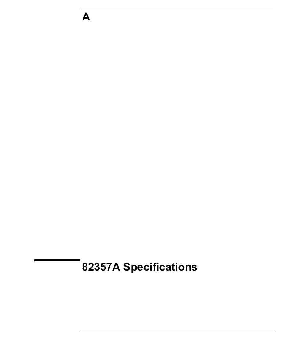 A 82357a specifications, Appendix a - 82357a specifications | Agilent Technologies USB/GPIB Interface Converter 82357A User Manual | Page 63 / 70