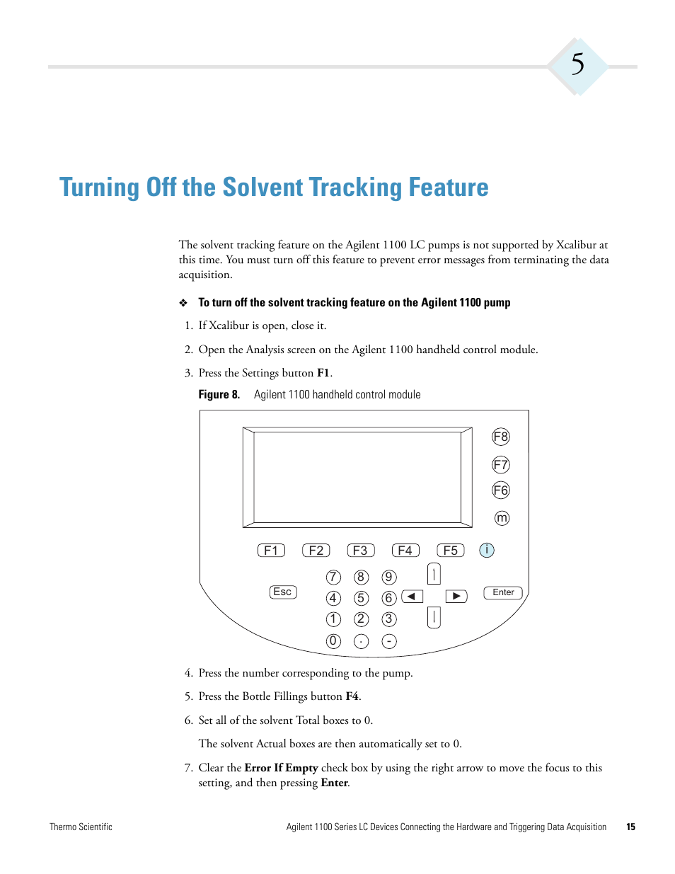 Turning off the solvent tracking feature, Chapter 5 | Agilent Technologies 1100 Series User Manual | Page 23 / 28