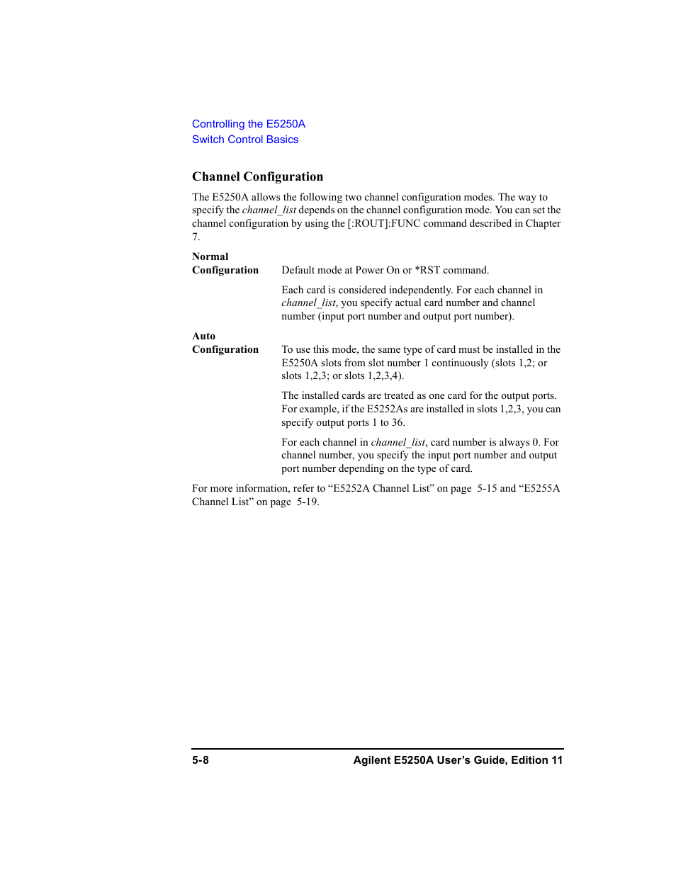 Agilent Technologies Agilent E5250A User Manual | Page 102 / 326
