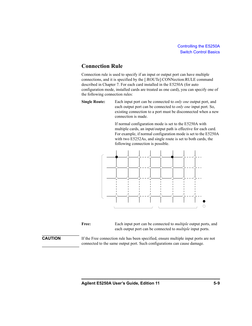 Connection rule, Connection rule -9 | Agilent Technologies Agilent E5250A User Manual | Page 103 / 326