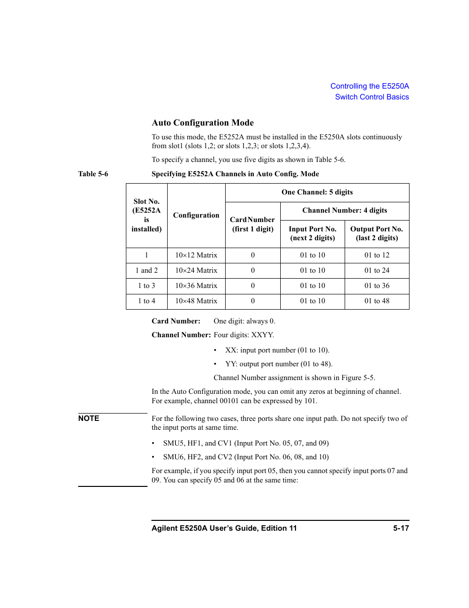 Agilent Technologies Agilent E5250A User Manual | Page 111 / 326