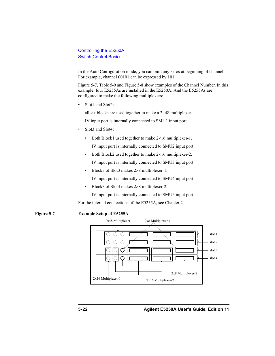 Agilent Technologies Agilent E5250A User Manual | Page 116 / 326