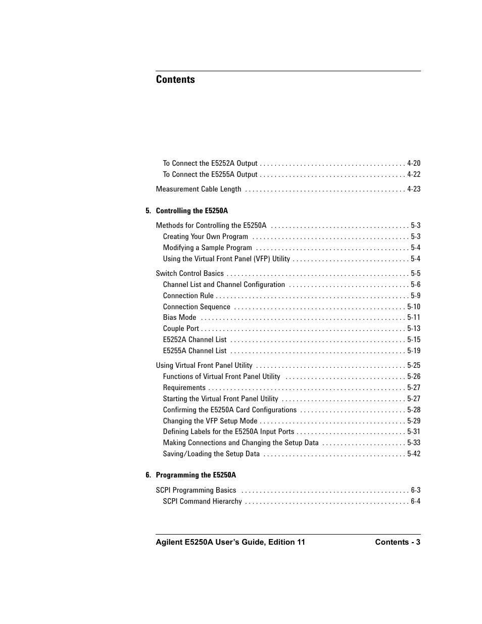 Agilent Technologies Agilent E5250A User Manual | Page 13 / 326