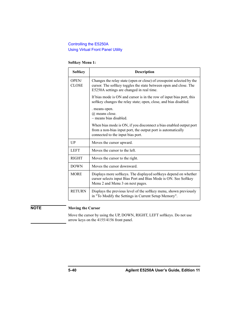 Agilent Technologies Agilent E5250A User Manual | Page 134 / 326