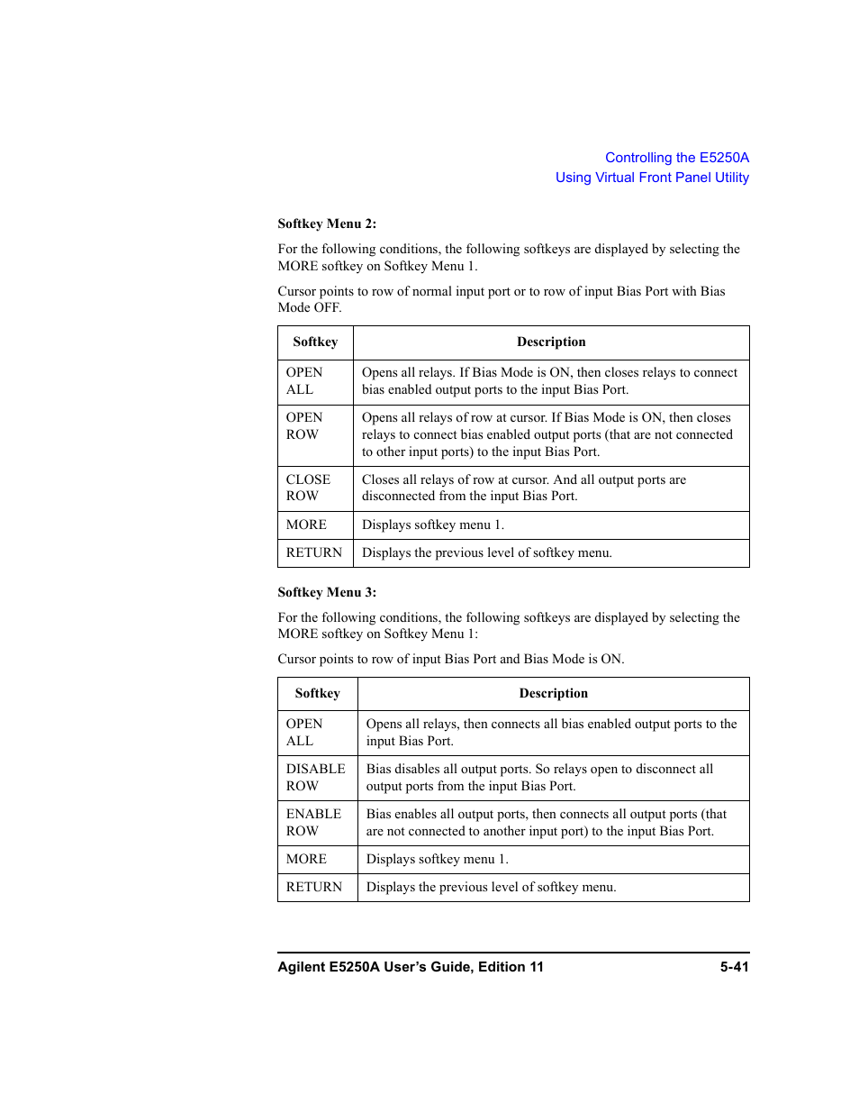 Agilent Technologies Agilent E5250A User Manual | Page 135 / 326