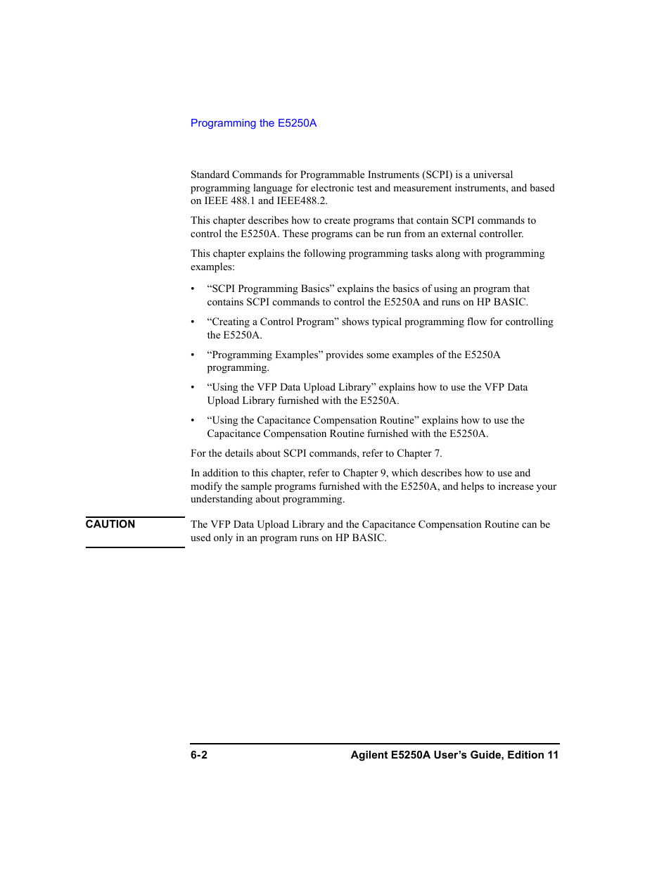 Agilent Technologies Agilent E5250A User Manual | Page 138 / 326