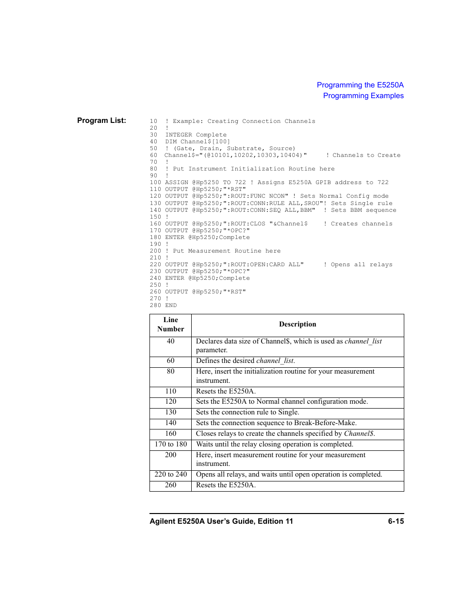 Agilent Technologies Agilent E5250A User Manual | Page 151 / 326
