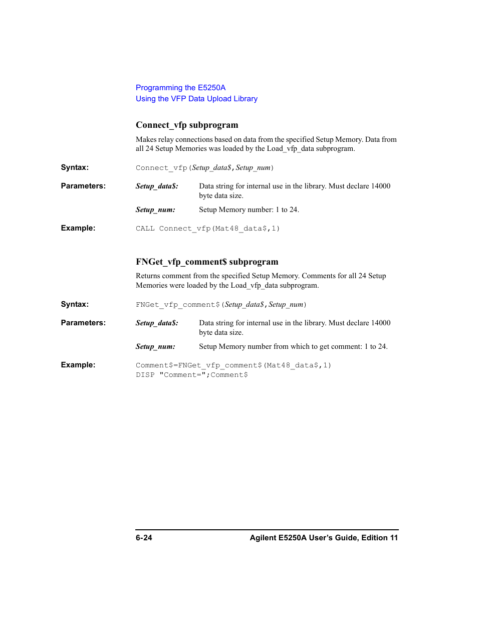 Agilent Technologies Agilent E5250A User Manual | Page 160 / 326