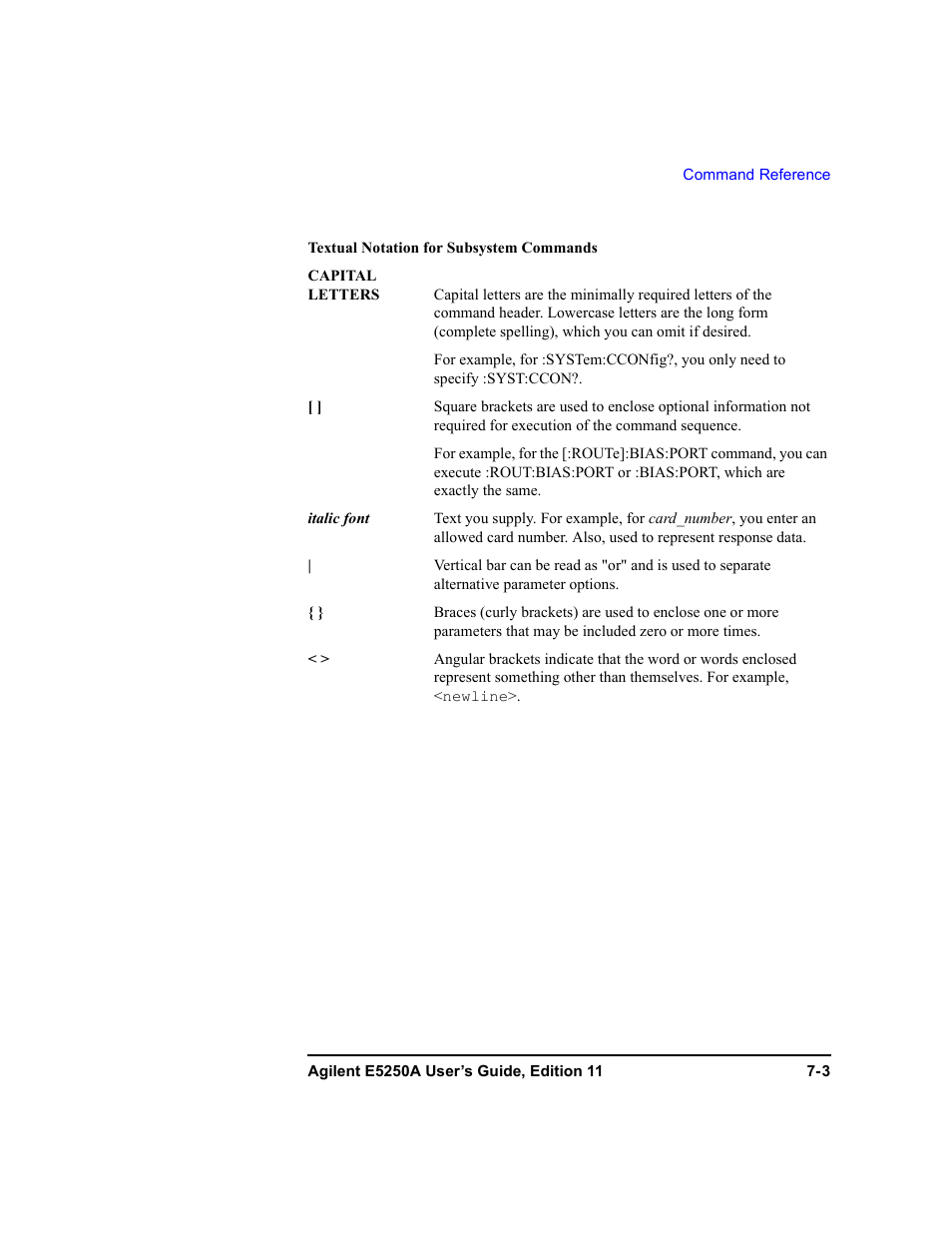 Agilent Technologies Agilent E5250A User Manual | Page 171 / 326