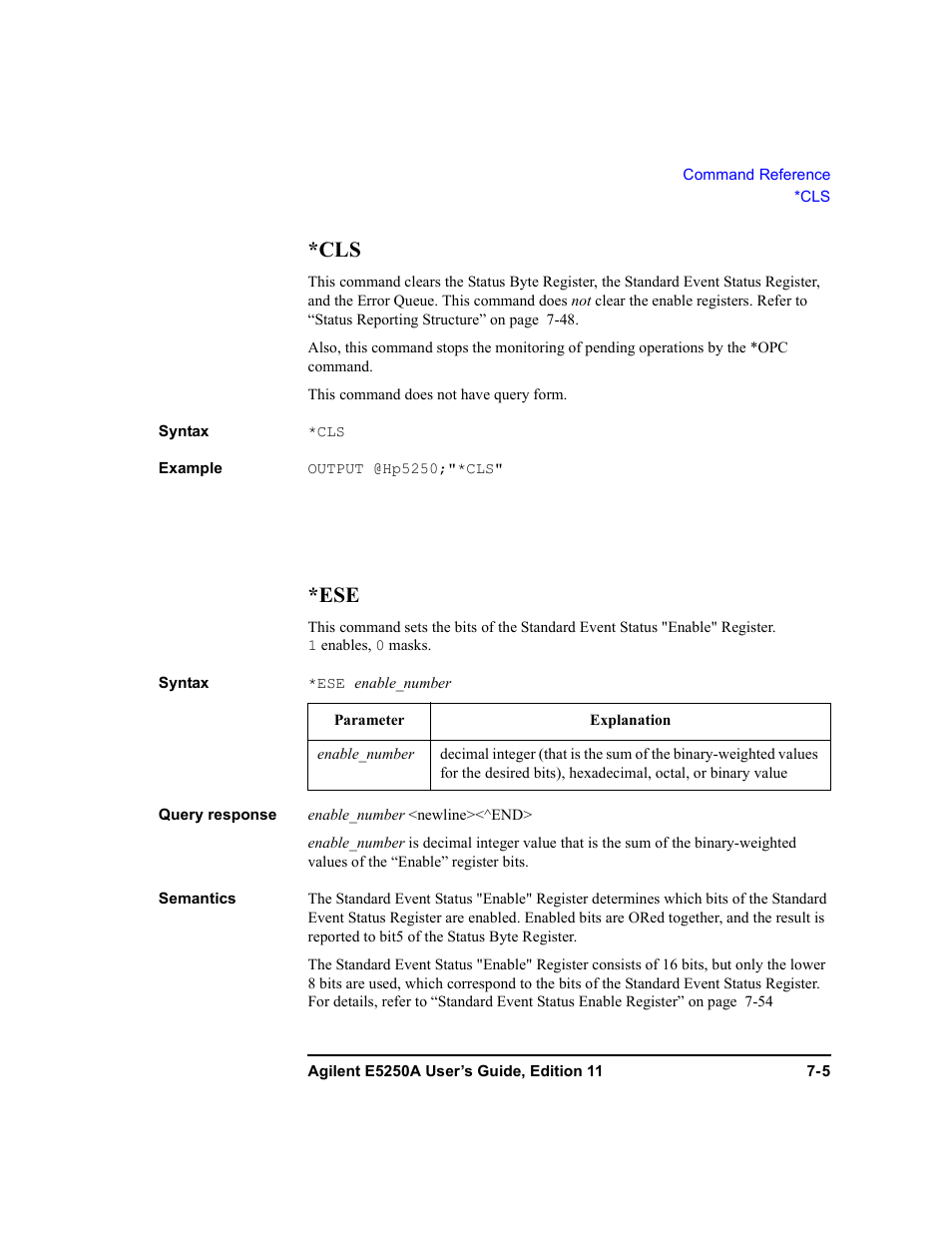 Agilent Technologies Agilent E5250A User Manual | Page 173 / 326