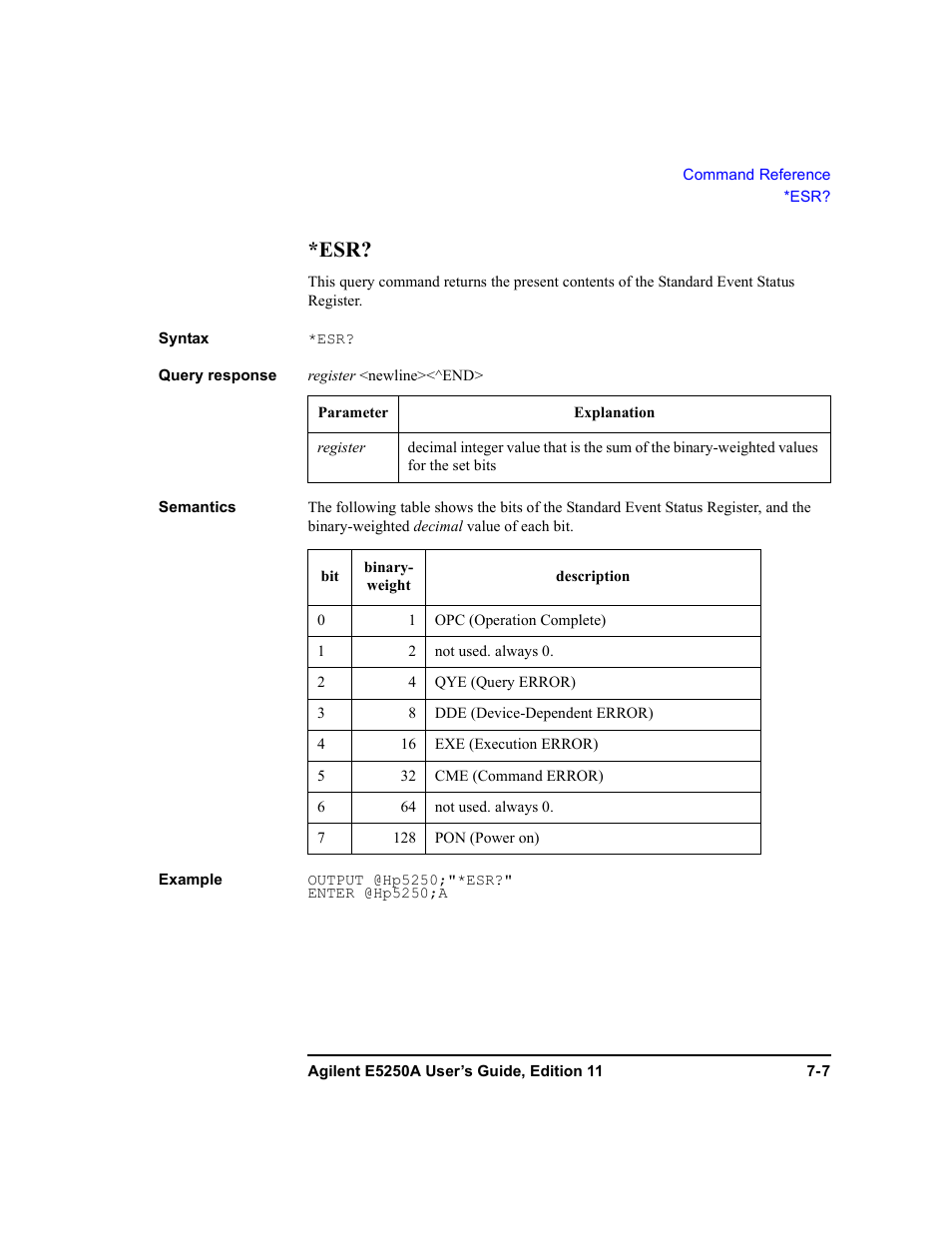 Agilent Technologies Agilent E5250A User Manual | Page 175 / 326