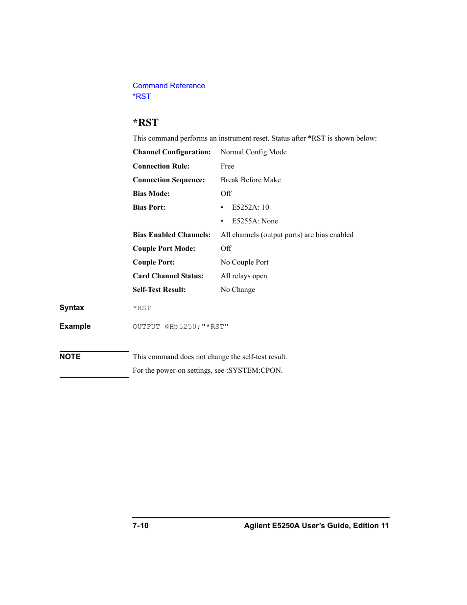 Agilent Technologies Agilent E5250A User Manual | Page 178 / 326