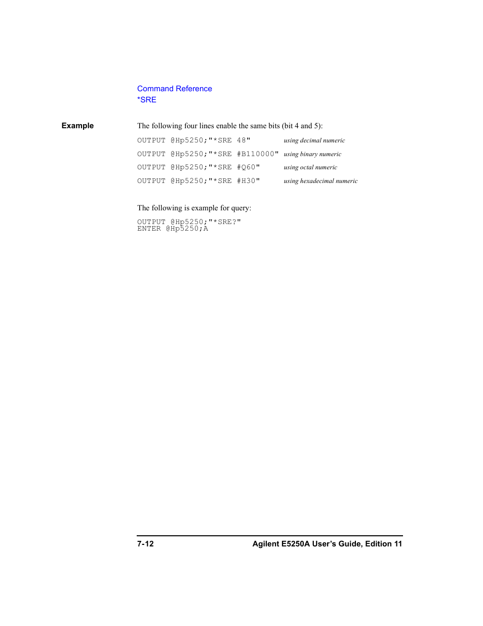 Agilent Technologies Agilent E5250A User Manual | Page 180 / 326