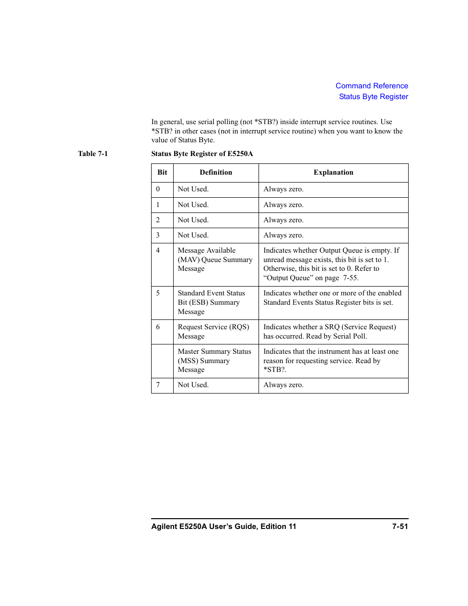 Agilent Technologies Agilent E5250A User Manual | Page 219 / 326