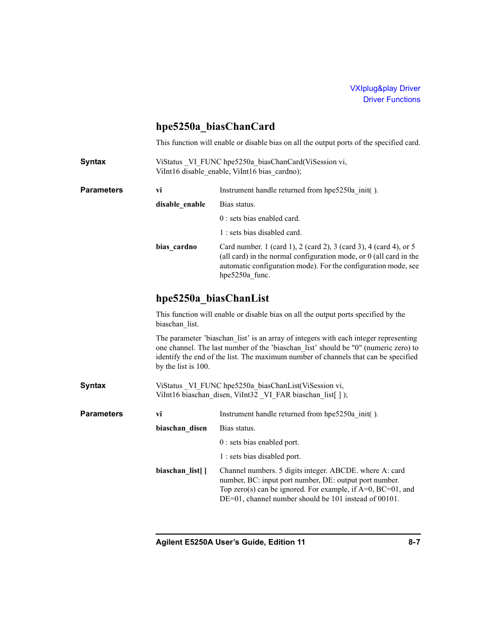 Hpe5250a_biaschancard, Hpe5250a_biaschanlist | Agilent Technologies Agilent E5250A User Manual | Page 231 / 326