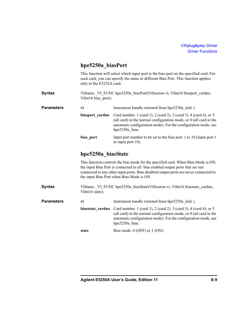 Hpe5250a_biasport, Hpe5250a_biasstate | Agilent Technologies Agilent E5250A User Manual | Page 233 / 326