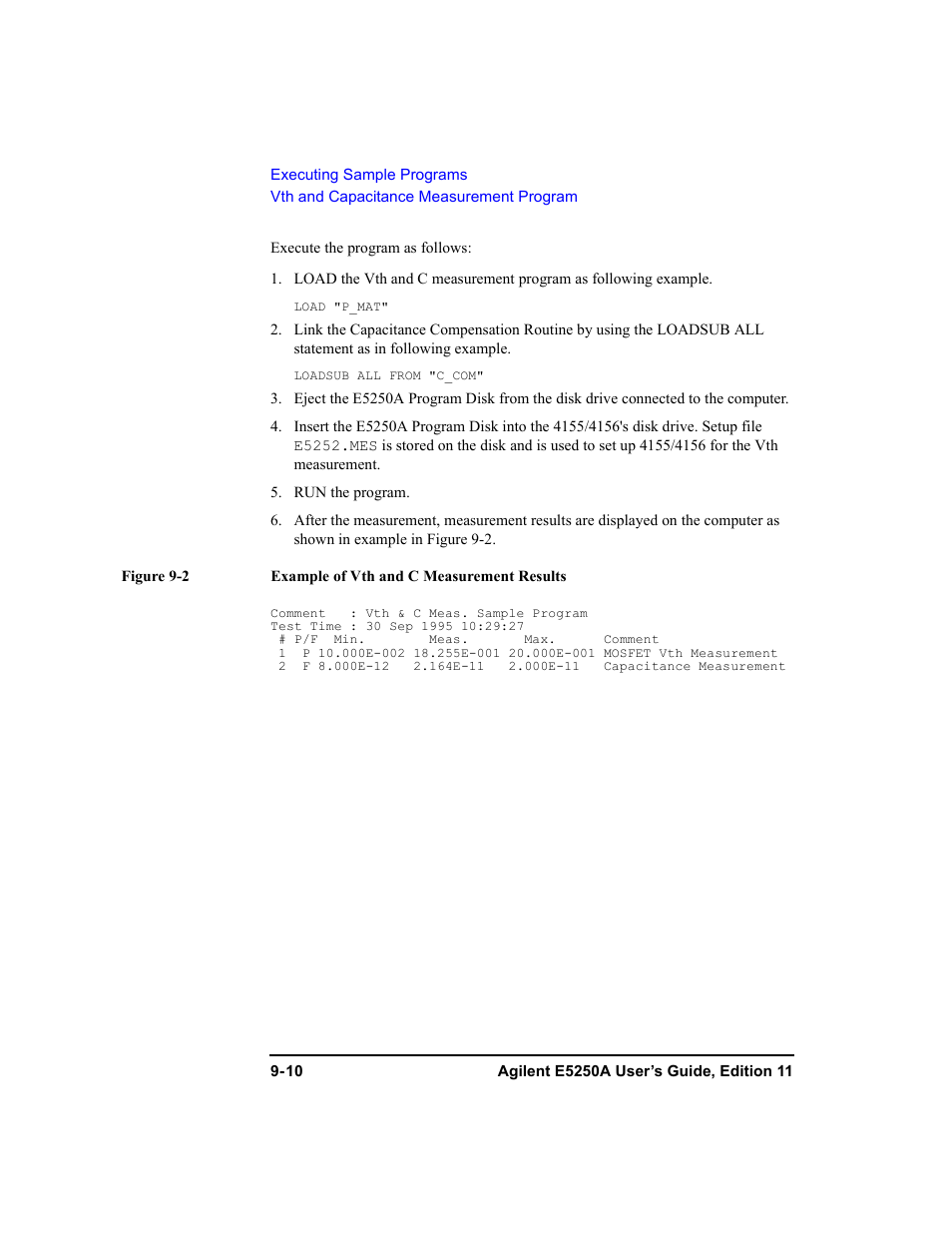 Agilent Technologies Agilent E5250A User Manual | Page 266 / 326