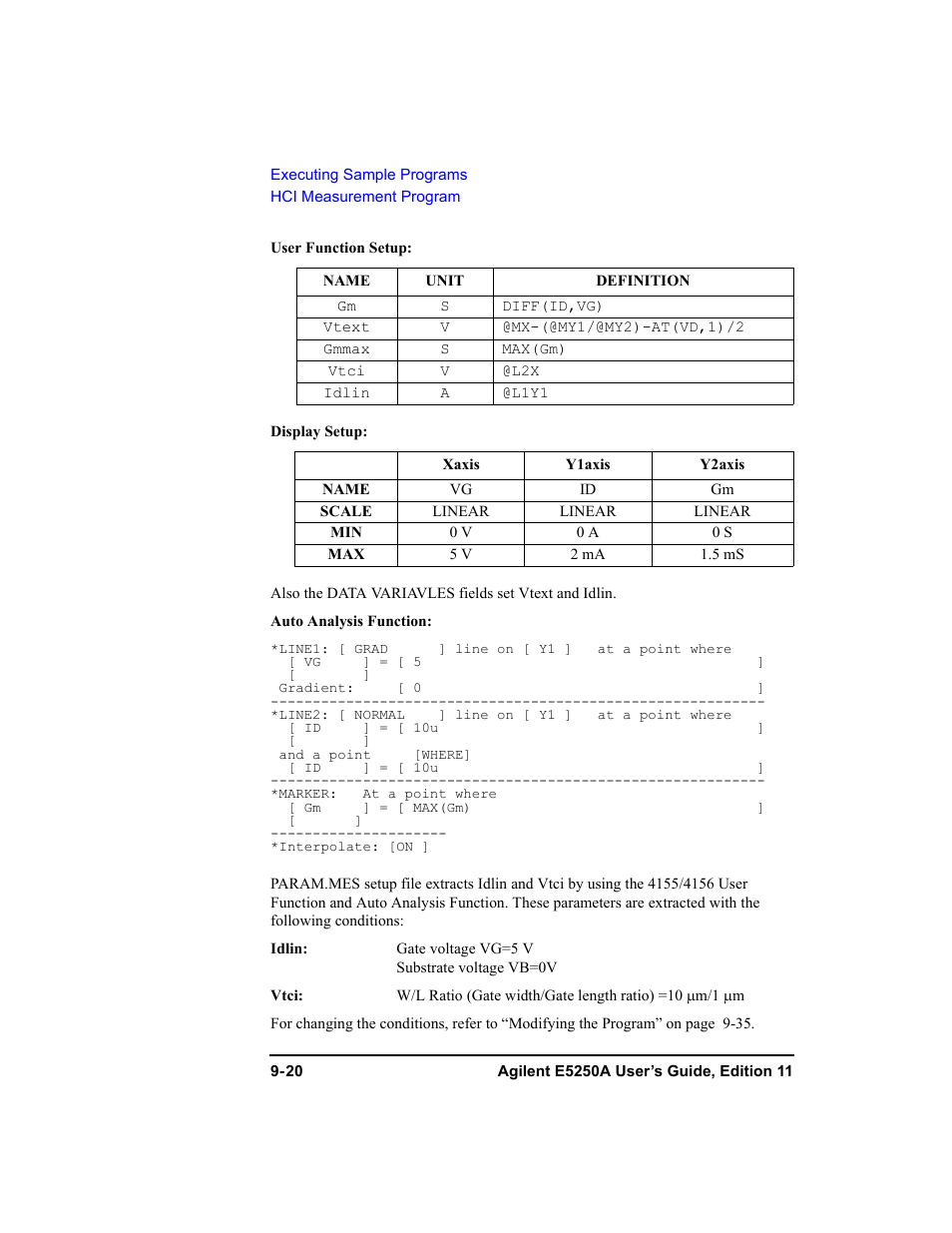 Agilent Technologies Agilent E5250A User Manual | Page 276 / 326