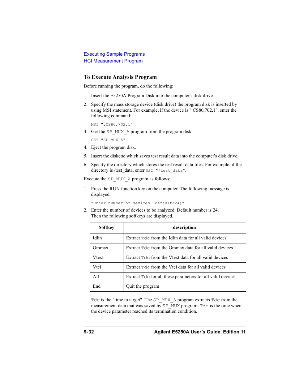 Agilent Technologies Agilent E5250A User Manual | Page 288 / 326